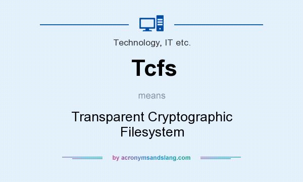 What does Tcfs mean? It stands for Transparent Cryptographic Filesystem