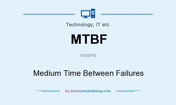 What does MTBF mean? It stands for Medium Time Between Failures
