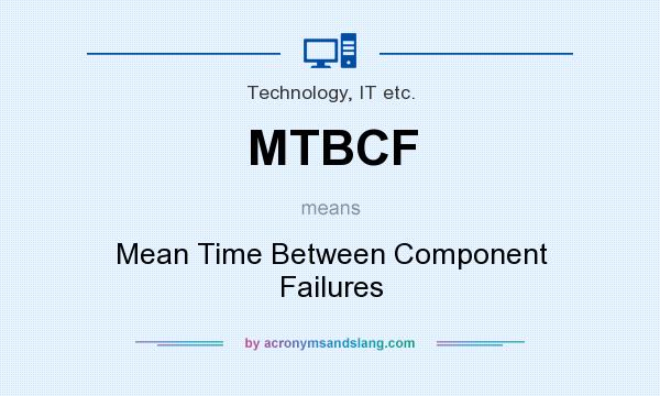 What does MTBCF mean? It stands for Mean Time Between Component Failures