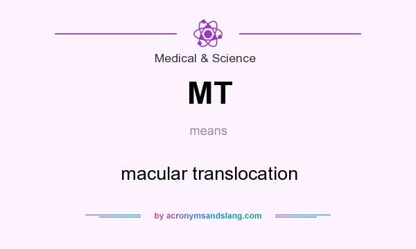 What does MT mean? It stands for macular translocation