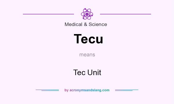 What does Tecu mean? It stands for Tec Unit