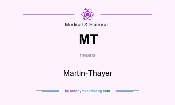 What does MT mean? It stands for Martin-Thayer