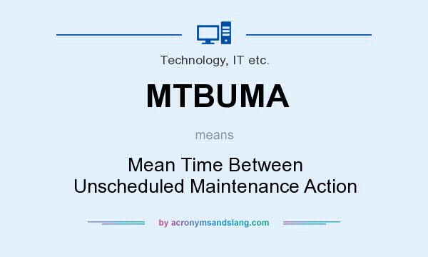 What does MTBUMA mean? It stands for Mean Time Between Unscheduled Maintenance Action