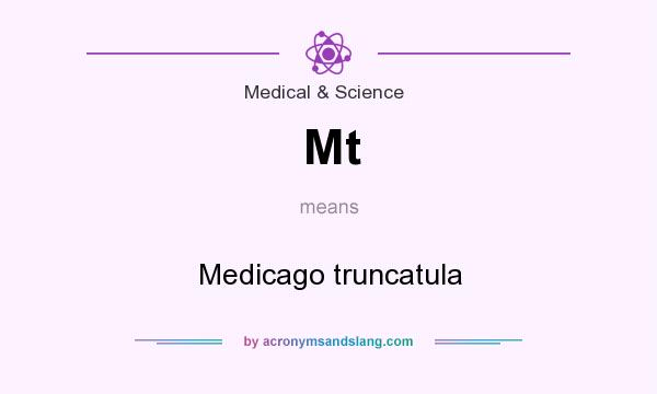 What does Mt mean? It stands for Medicago truncatula
