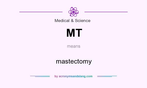 What does MT mean? It stands for mastectomy