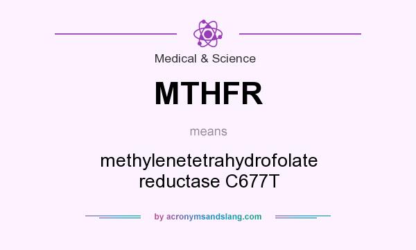 What does MTHFR mean? It stands for methylenetetrahydrofolate reductase C677T