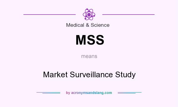 What does MSS mean? It stands for Market Surveillance Study