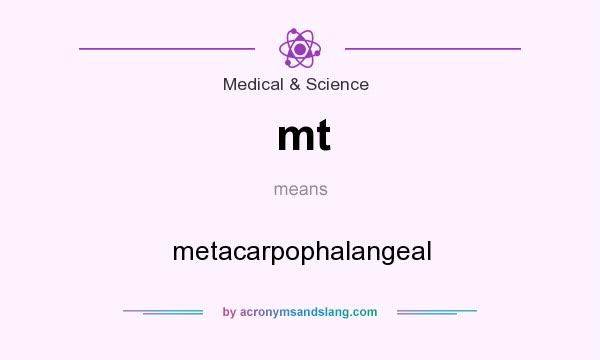 What does mt mean? It stands for metacarpophalangeal