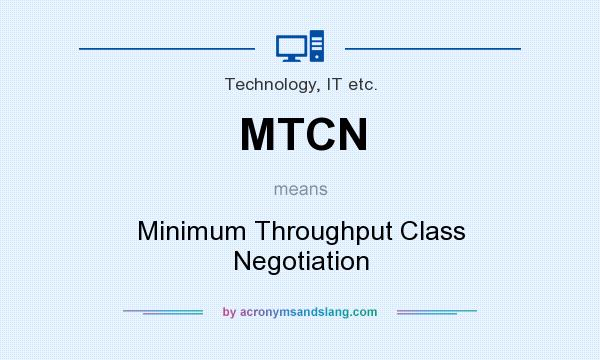 What does MTCN mean? It stands for Minimum Throughput Class Negotiation