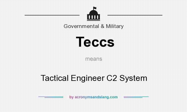 What does Teccs mean? It stands for Tactical Engineer C2 System