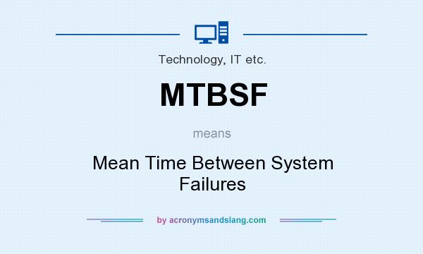 What does MTBSF mean? It stands for Mean Time Between System Failures