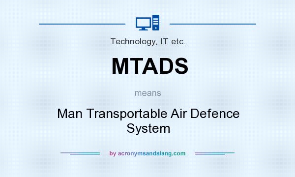 What does MTADS mean? It stands for Man Transportable Air Defence System