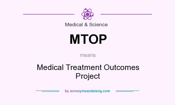 What does MTOP mean? It stands for Medical Treatment Outcomes Project