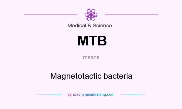 What does MTB mean? It stands for Magnetotactic bacteria