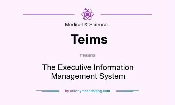 What does Teims mean? It stands for The Executive Information Management System