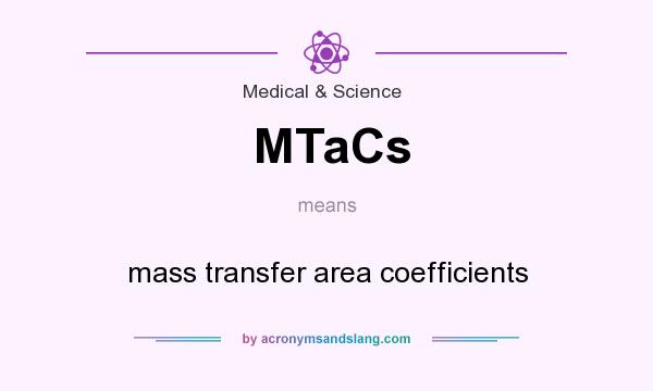 What does MTaCs mean? It stands for mass transfer area coefficients