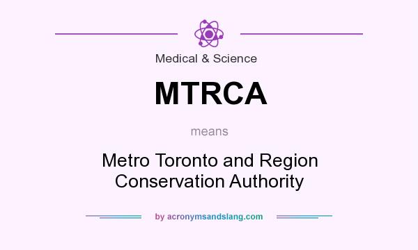 What does MTRCA mean? It stands for Metro Toronto and Region Conservation Authority