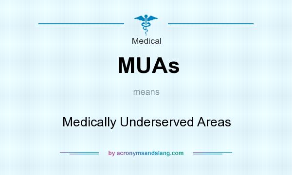 What does MUAs mean? It stands for Medically Underserved Areas