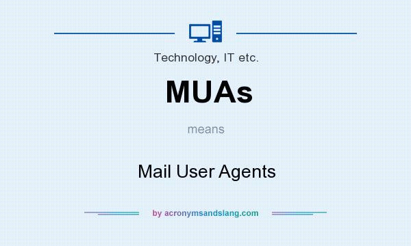 What does MUAs mean? It stands for Mail User Agents