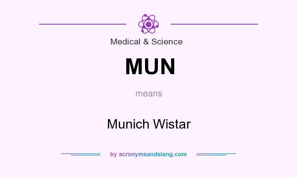 What does MUN mean? It stands for Munich Wistar