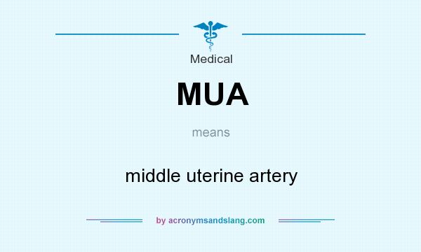 What does MUA mean? It stands for middle uterine artery