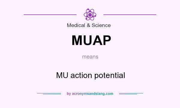 What does MUAP mean? It stands for MU action potential