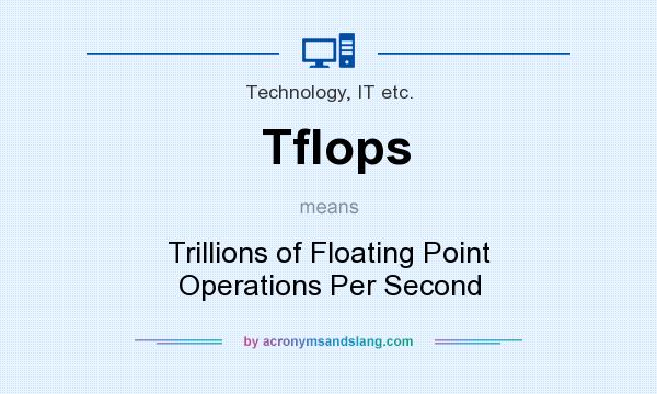 What does Tflops mean? It stands for Trillions of Floating Point Operations Per Second