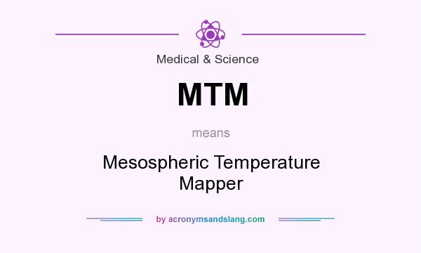 What does MTM mean? It stands for Mesospheric Temperature Mapper