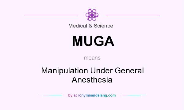 What does MUGA mean? It stands for Manipulation Under General Anesthesia