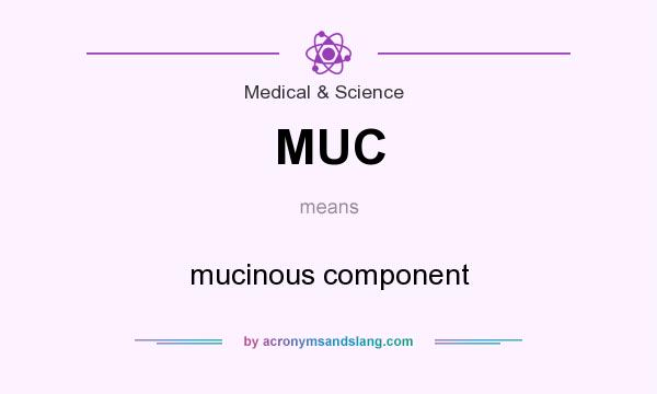 What does MUC mean? It stands for mucinous component