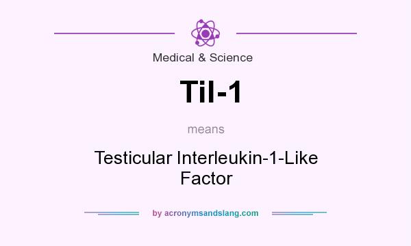 What does Til-1 mean? It stands for Testicular Interleukin-1-Like Factor