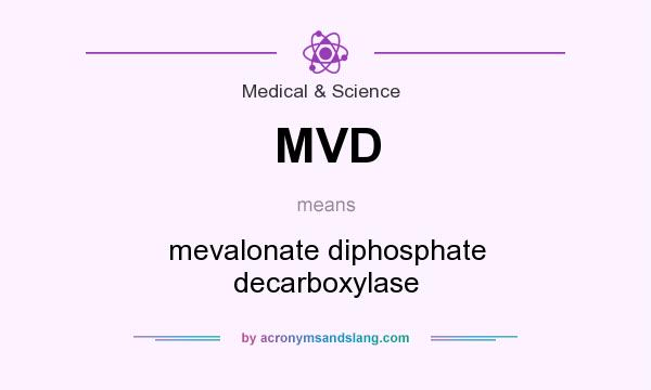 What does MVD mean? It stands for mevalonate diphosphate decarboxylase