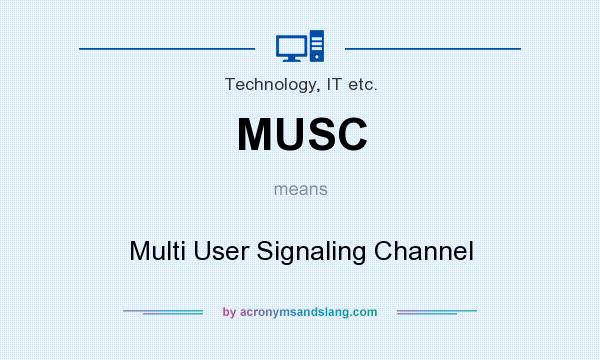 What does MUSC mean? It stands for Multi User Signaling Channel