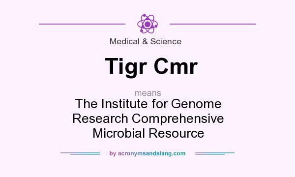 What does Tigr Cmr mean? It stands for The Institute for Genome Research Comprehensive Microbial Resource