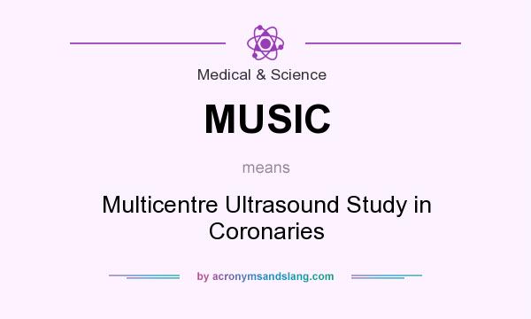 What does MUSIC mean? It stands for Multicentre Ultrasound Study in Coronaries