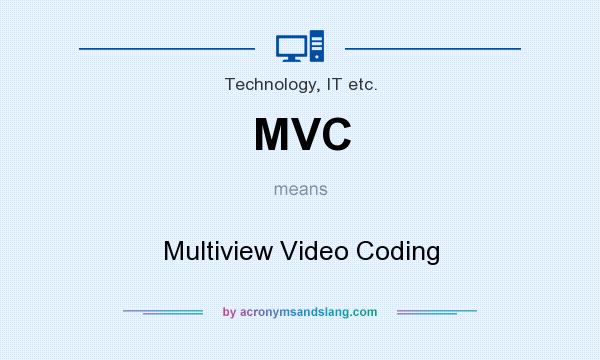 What does MVC mean? It stands for Multiview Video Coding
