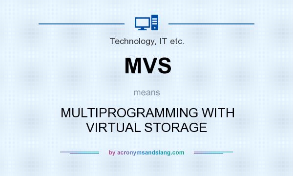 What does MVS mean? It stands for MULTIPROGRAMMING WITH VIRTUAL STORAGE