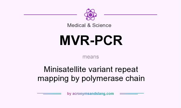 What does MVR-PCR mean? It stands for Minisatellite variant repeat mapping by polymerase chain