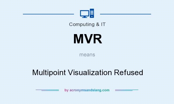 What does MVR mean? It stands for Multipoint Visualization Refused