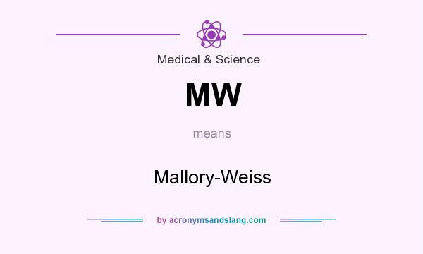 What does MW mean? It stands for Mallory-Weiss