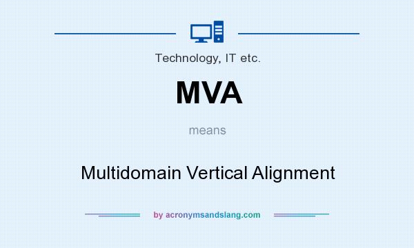 What does MVA mean? It stands for Multidomain Vertical Alignment