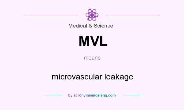 What does MVL mean? It stands for microvascular leakage