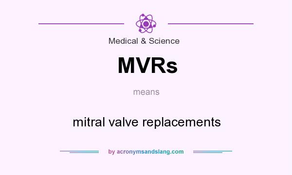What does MVRs mean? It stands for mitral valve replacements