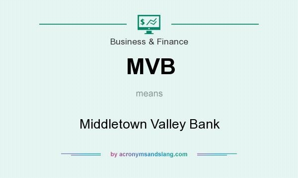What does MVB mean? It stands for Middletown Valley Bank