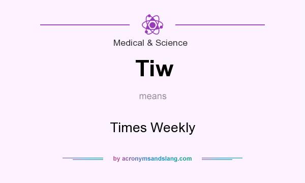 What does Tiw mean? It stands for Times Weekly
