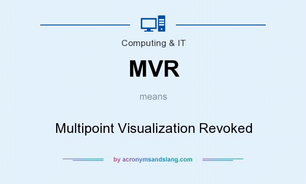 What does MVR mean? It stands for Multipoint Visualization Revoked