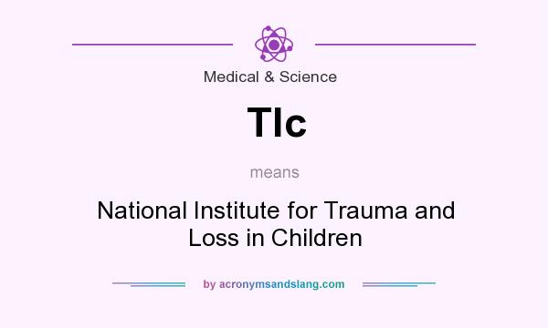 What does Tlc mean? It stands for National Institute for Trauma and Loss in Children