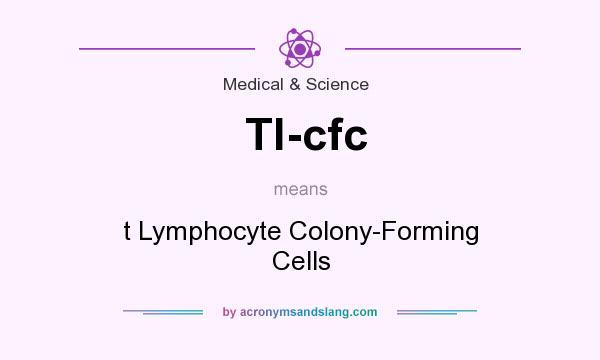 What does Tl-cfc mean? It stands for t Lymphocyte Colony-Forming Cells