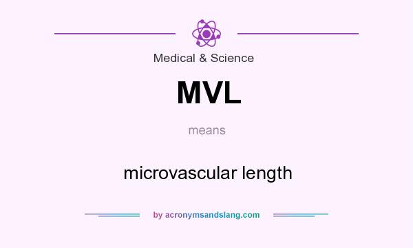 What does MVL mean? It stands for microvascular length