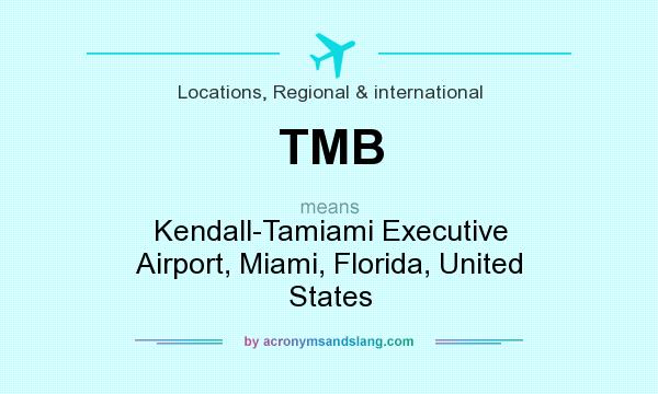 What does TMB mean? It stands for Kendall-Tamiami Executive Airport, Miami, Florida, United States